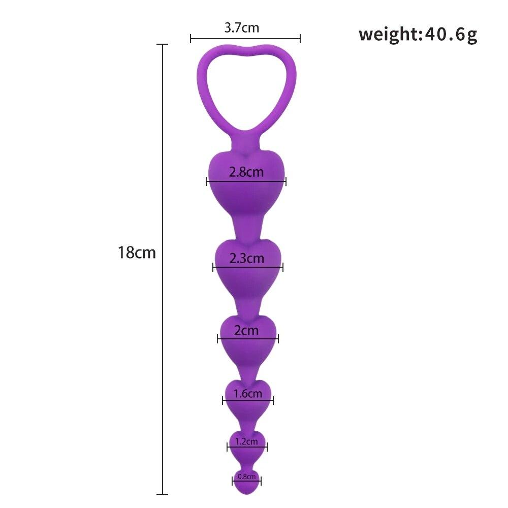Anal Plug Massager Vaginal Stimulator With Wearable Silicone Anal Beads Female Gay Sex Toys for Men Women Butt Pull Rings Sextoy