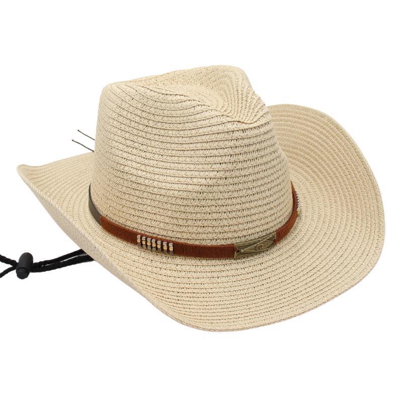 Cowboy Straw Hat Prairie Hat Ethnic Style Beach Hat Riding Hat