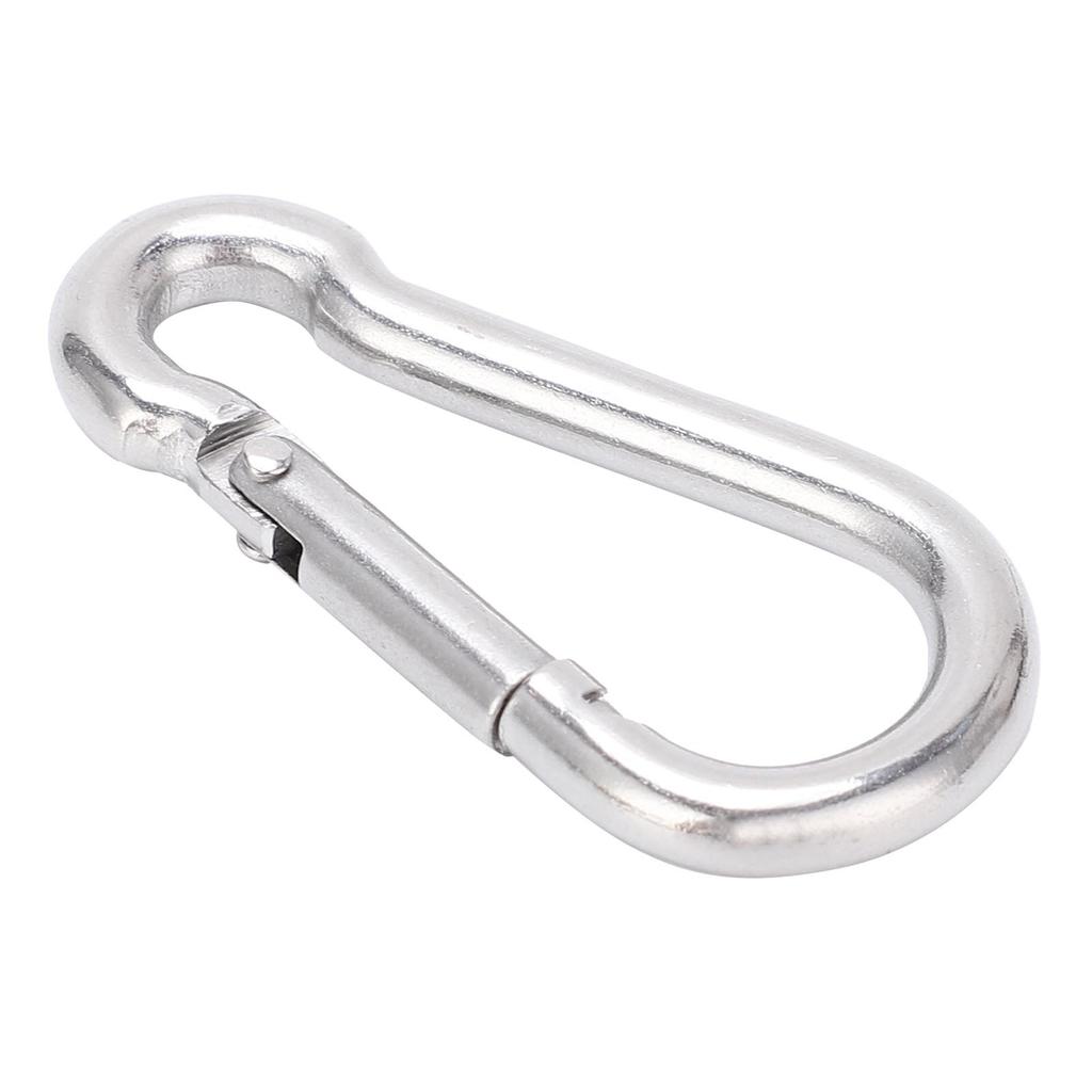 5pcs 40mm Carabiner Clip Stainless Steel Heavy Duty Spring Snap Hook for Hammock Dog Leash