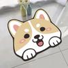 Cute 40x60cm Floor Mat Cartoon Cat Paw Bathroom Mat Non-slip Super Absorbent Foot Mat
