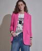 Lenic&Mccoy Gold Embellished Roll-Up Contrast Color-Blocked One-Button Jacket Mm04Jk208Hjy