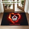 Crystal Velvet Square Rug Custom NameLOSC Lille FC Pattern Non Slip Home Floor Decor Rug