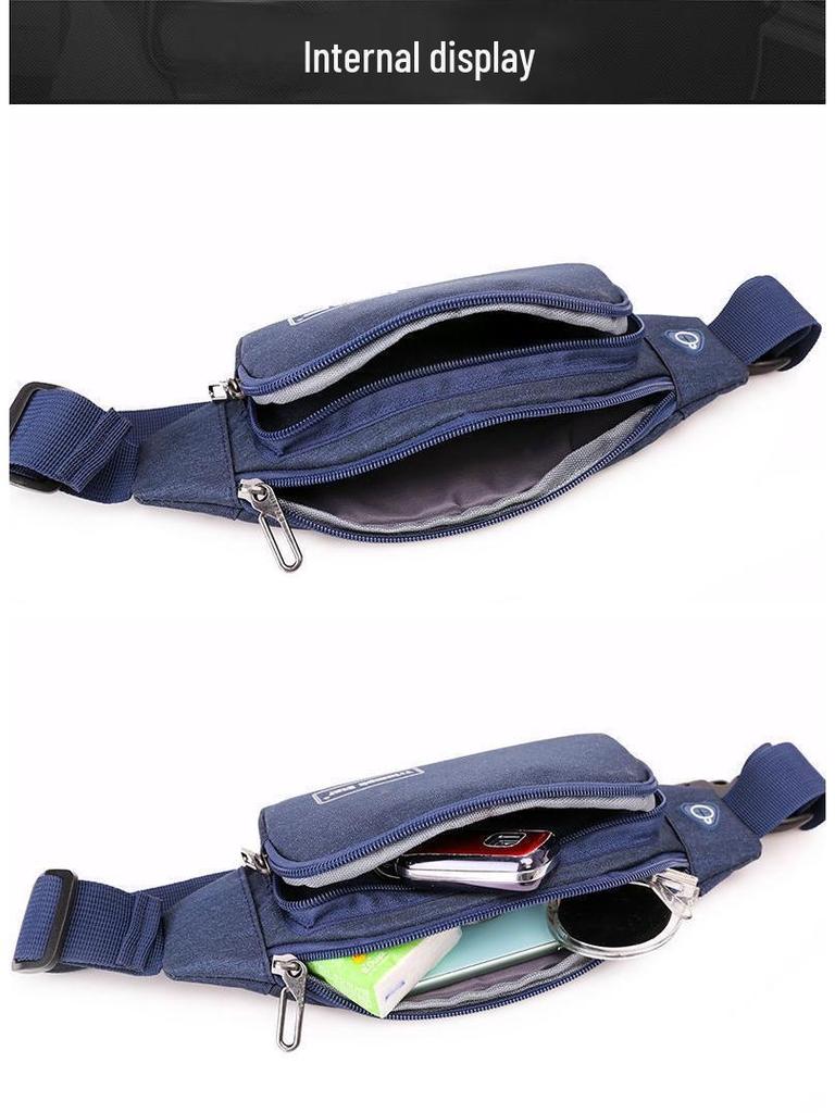 Unisex Waterproof Fanny Pack: Multifunctional Coin Purse, Mobile Phone Holder, Lightweight Running Bag for Sports