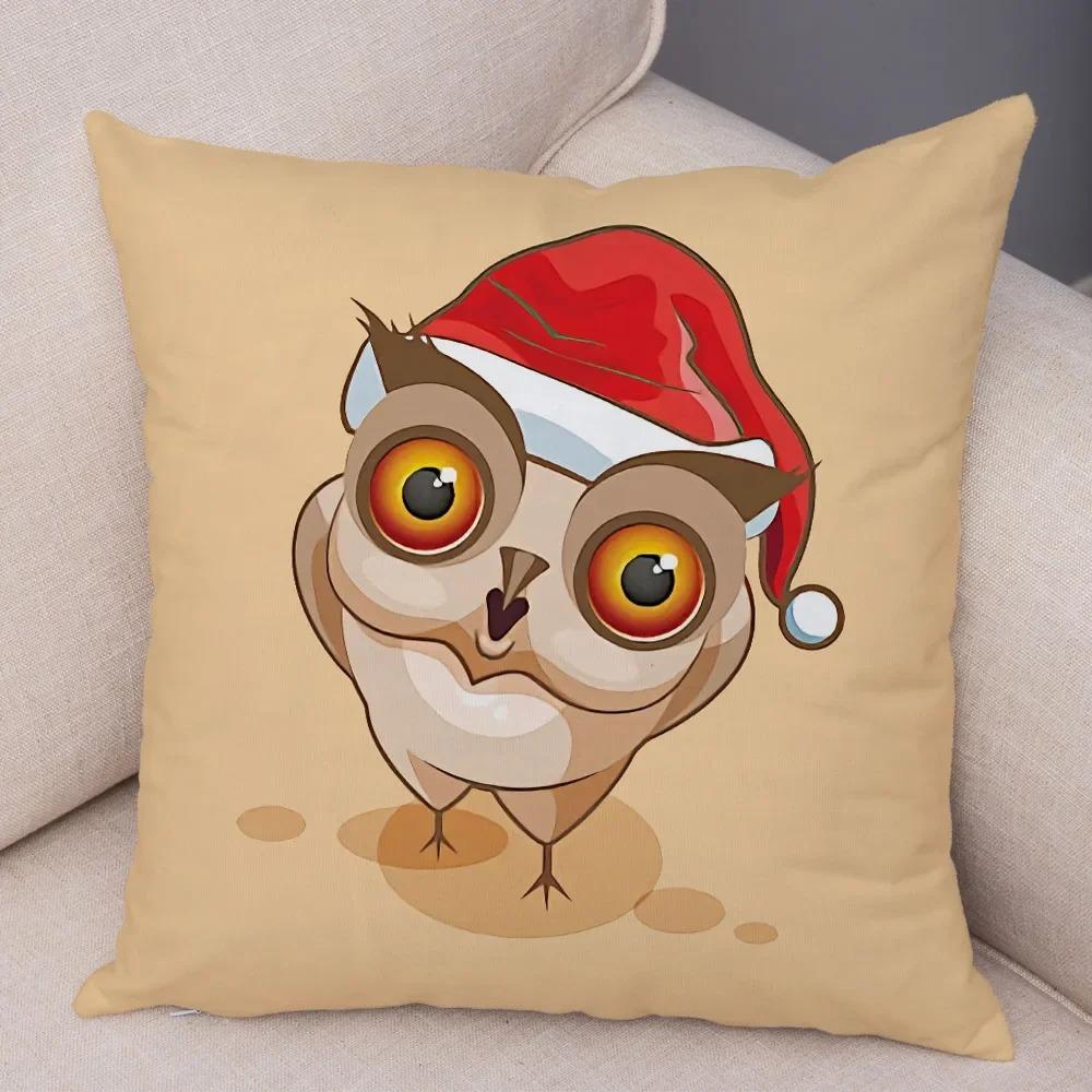 Милая мультяшная сова наволочка для кабинета офисная гостиная домашняя наволочка украшения для автомобиля