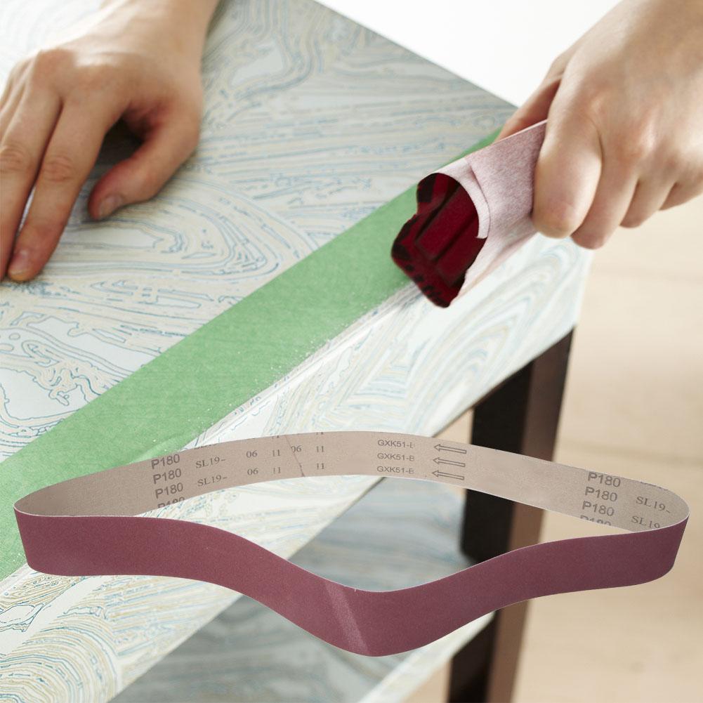 10 ШТ. Абразивная шлифовальная лента Круглая шлифовальная лента 1220x50мм Оксид алюминия GXK51 B(120 #)