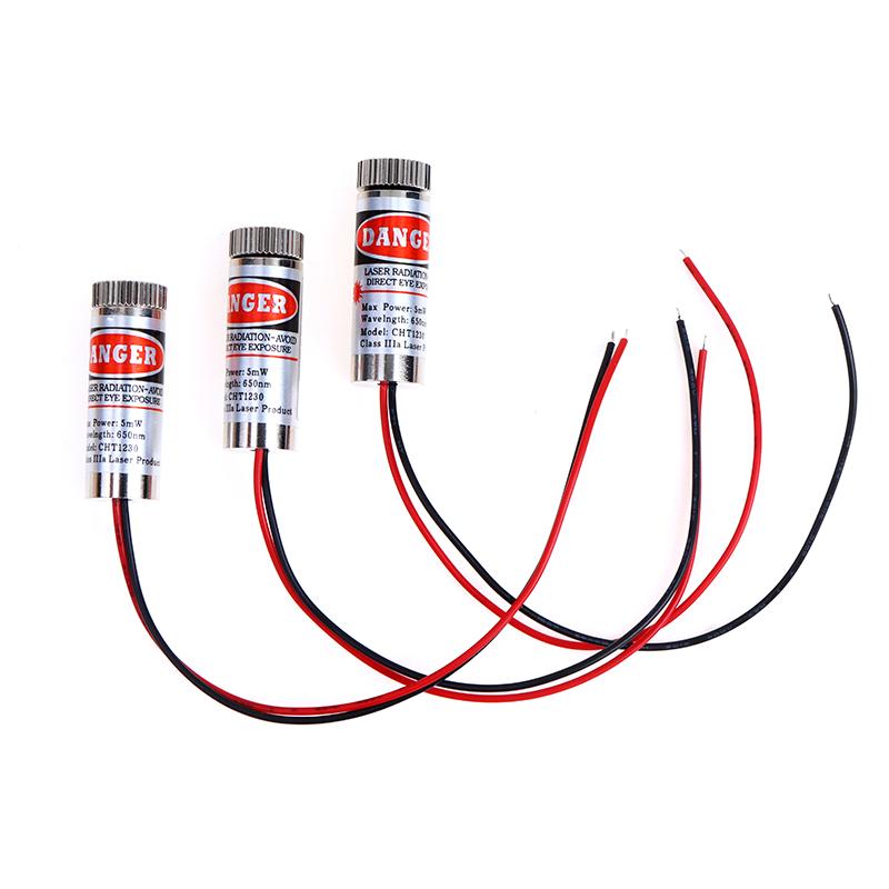 650Nm 5Mw Red Point/Line/Cross Laser Module Laser Head Laser Tube 3V-5V Dotted Laser Head Used For Red Light Laser Pointers