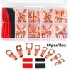 60pcs Copper Eyelets Battery Lugs Wire Lugs Battery Cable Ends  Distribution Box