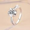 D Color 2ct Moissanite Ring S925 Sterling Silver Ring Female Engagement Diamond Ring Wedding Ring Gift for Girlfriend Exquisite Jewelry Gift