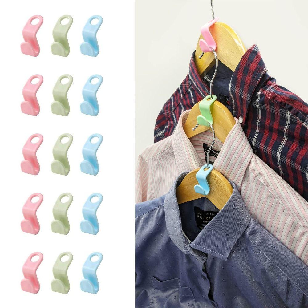 10/30/60Pcs Multi-function Clothes Hanger Mini Clothes Hanger Connector Hooks