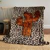 Cactus and Leopard Print Blanket for All Seasons Blanket Lunch Break Throw Gift