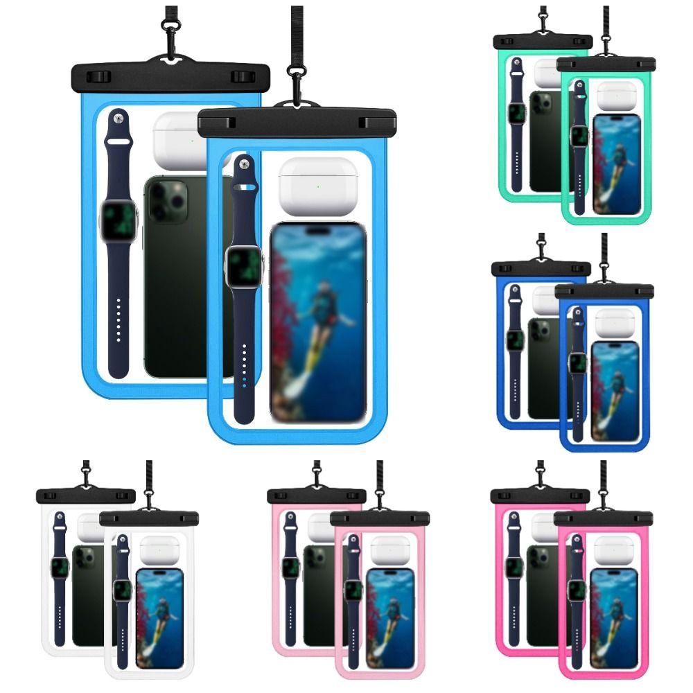Touchable Screen Phone Protector Pouch Waterproof Underwater Dry Bag Outdoor Sports