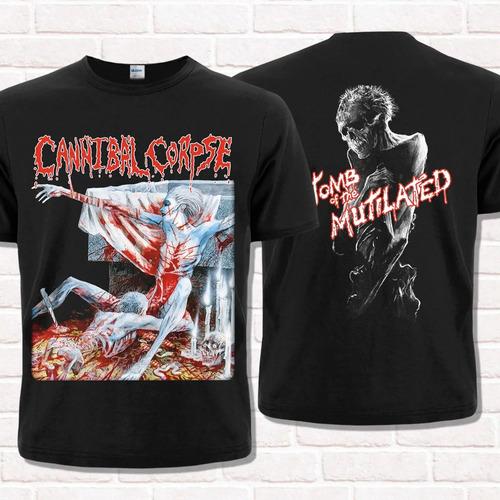 Унисекс рубашка Хлопок Оверсайз Большой размер Cannibal Corpse 1992 Tomb Of The Mutilated Brutal D