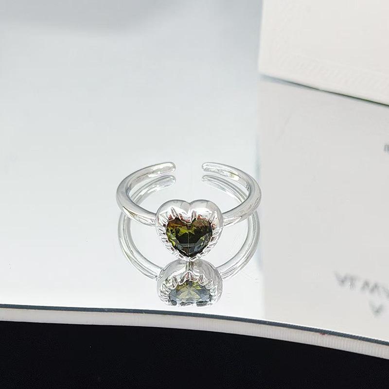 Сладкое и крутое кольцо с цветком любви, супер фея, циркон, женское модное кольцо, темпераментное, для ношения в несколько рядов, персонализированное кольцо на указательный палец