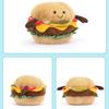 Jellycat Серия 'Вкусная еда' Гамбургер Милая кукла Плюшевая кукла Высота 11 см