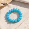 Female Bracelet Bead for Women, Colorful Acrylic Beads Elastic Adjustable Stretch Bracelet, Boho Summer Beach Vacation Jewelry