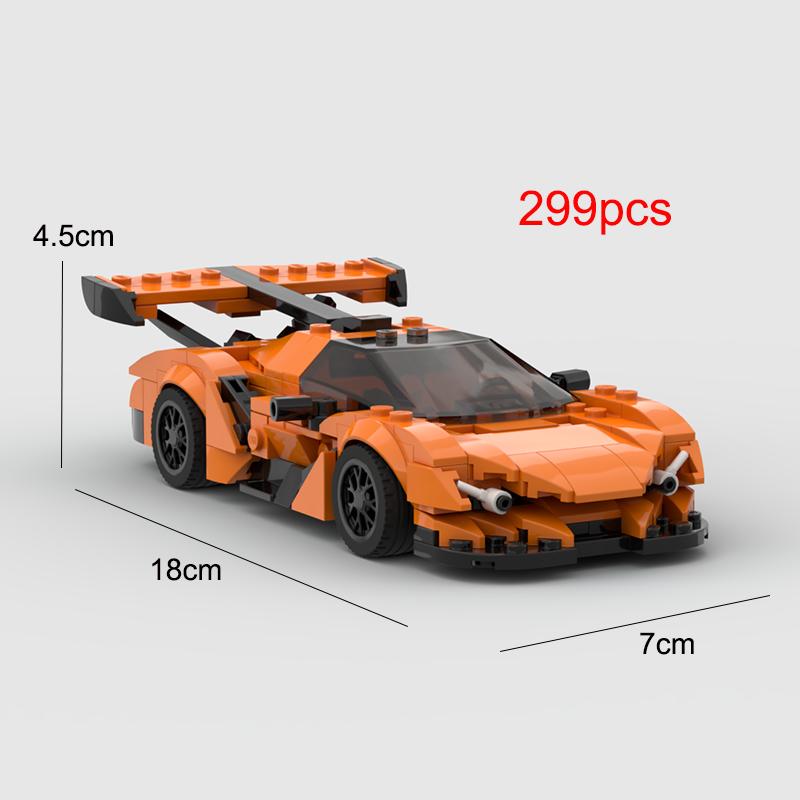 MOC-78010 299 шт. Apollo IE/EVO гоночный спортивный автомобиль автомобиль скорость чемпион гонщик строительные блоки кирпич креативные гаражные игрушки