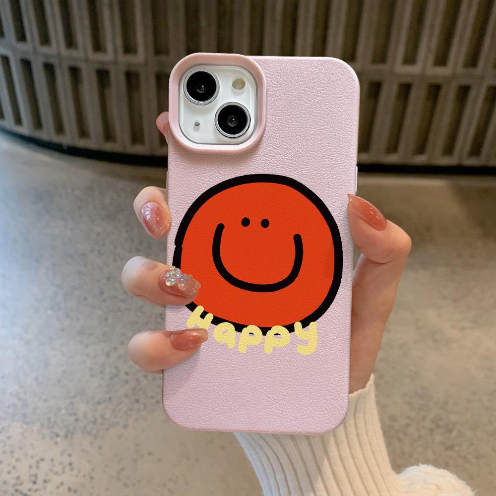 Happy Smiling Face Suitable for Apple 16 Mobile Phone Case IPhone 1514plus/12/11 Creative 13 Anti-fall 14