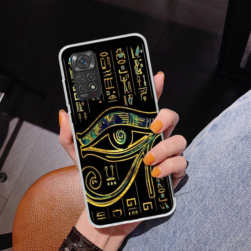Священный Глаз Гора Египет Фреска Чехол для Телефона Для Xiaomi Redmi Note 15 14 13 12S 12 11 Pro Plus 14S 11S 11E 10 10S 11T 5G Персональный