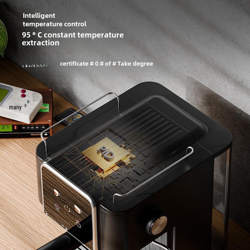 Компактная полуавтоматическая итальянская эспрессо-машина для дома или небольшого офиса с функцией экстракции под высоким давлением и вспенивателем молока