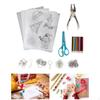 5 Pieces Heat Shrink Sheets Film Paper Accessories for Beginners Christmas Themed