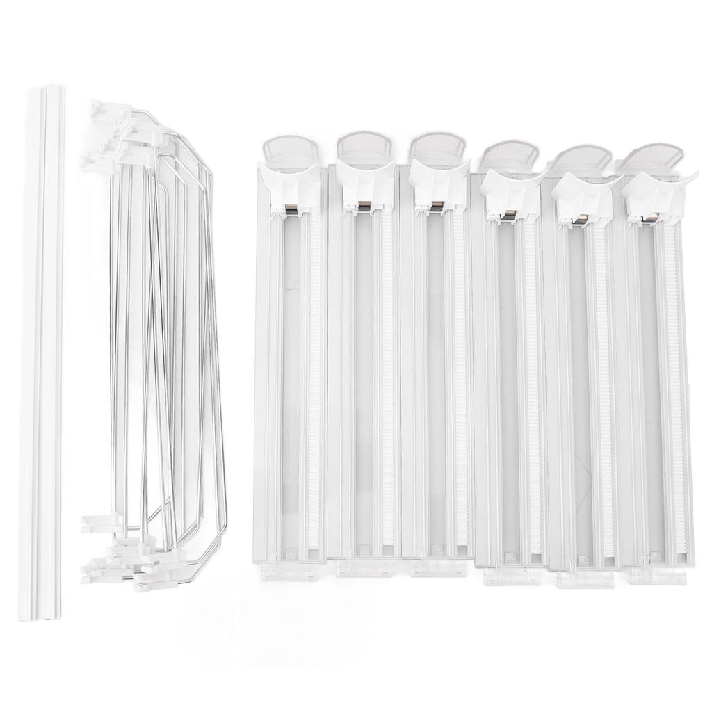 Органайзер для напитков для холодильника ABS 6 рядов Регулируемый Легкая загрузка Демпфирующий толкатель Glide для банки содовой