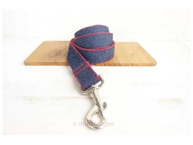 Custom Denim Blue Dog Leash - Innovative Pet Supplies