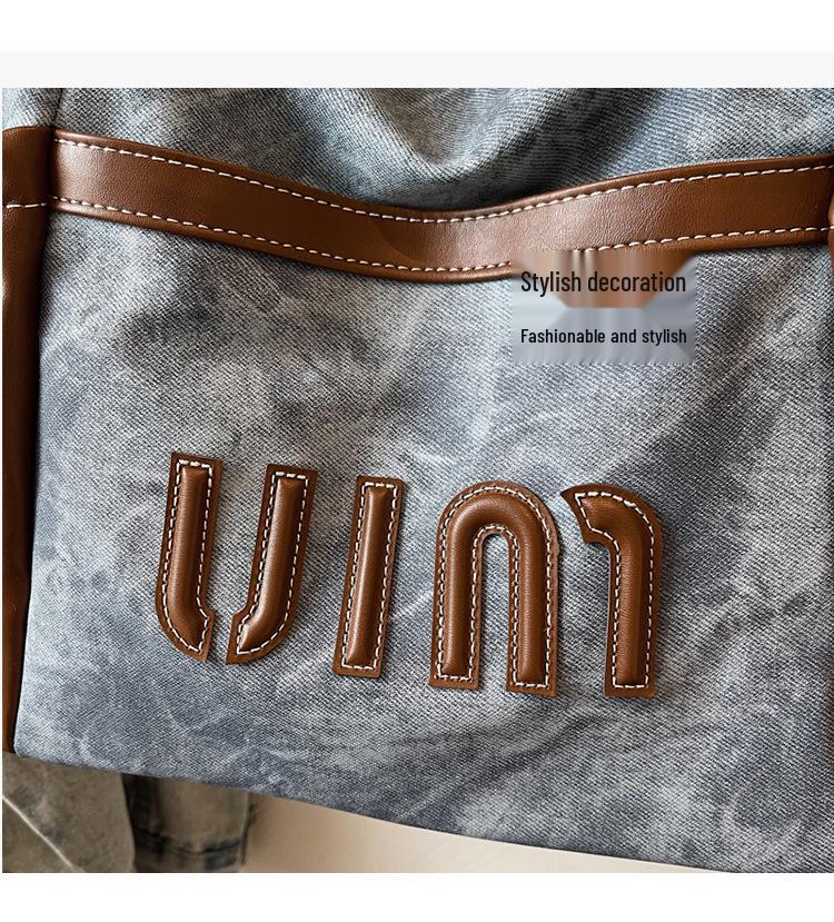 Women's Retro Minimalist Large-Capacity Tote Bag - High-End Outdoor Casual Shoulder Handbag