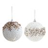 Christmas Ball Ornaments Glitter Sequin Faux Pearl Hanging Ball Decoration Shatterproof Foam Ball Christmas Tree Ornaments