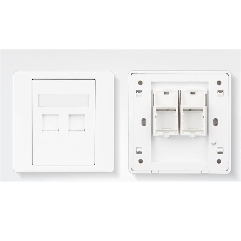 Лицевая панель Ethernet Панель розеток компьютерной сети Настенная панель розеток