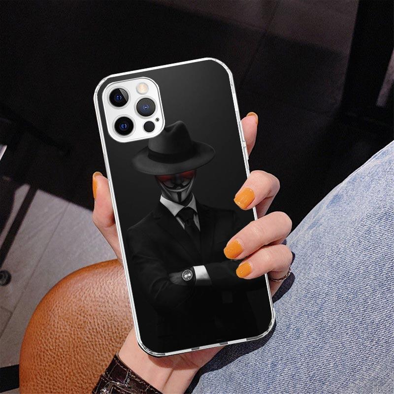 Man Suit Shirt Tie Phone Case For iPhone 17 Air 16 Pro Max 16E 15 + 14 Plus 11 12 13 Mini 7 8 SE Gift Print Cover Fundas 17 Air