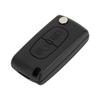 [A ABSOPRO] Compatible with CITROEN 2 Button Key Shell Case Keyless Entry Remote Key Case Replacement for C3 Picasso 2008-2015