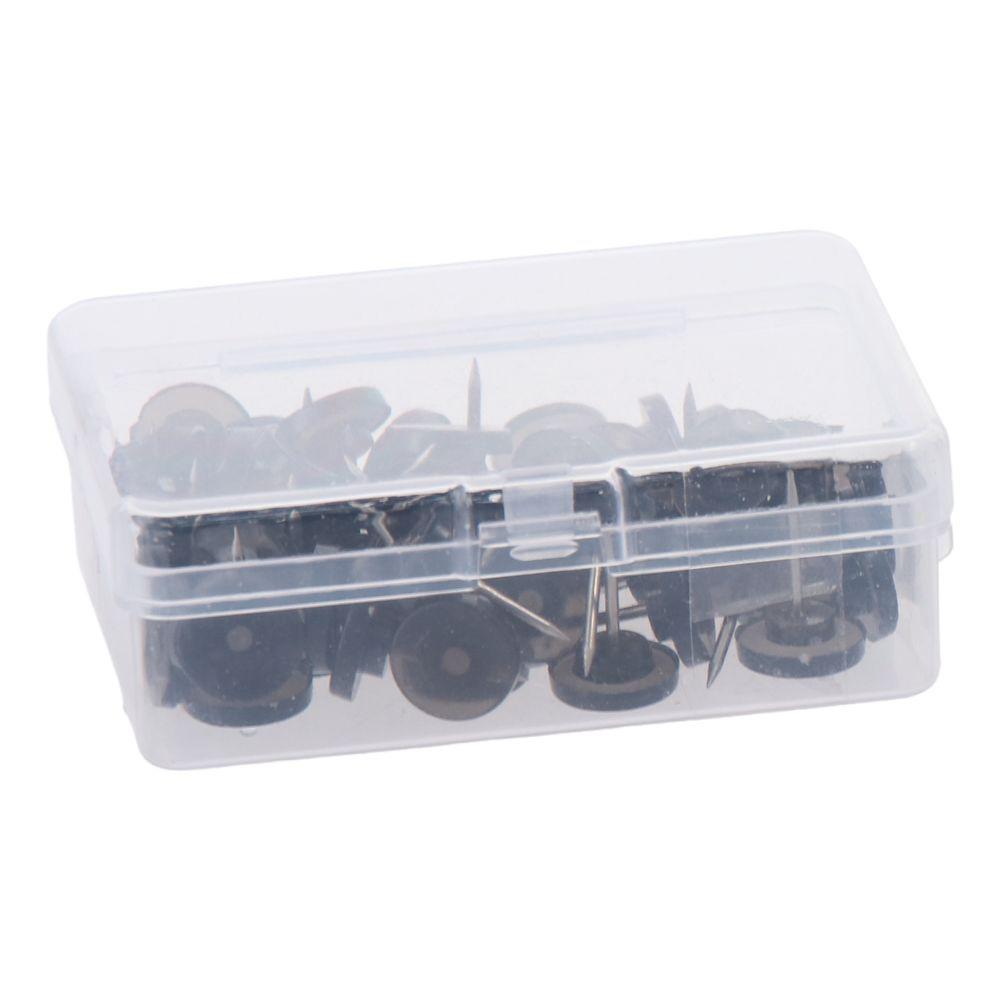 50 шт. Черные I-образные гвозди Металлические Ручные Позиционирующие Иглы Креативные Гвозди с Большой Головкой Офис