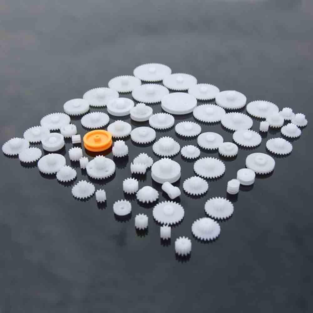 Necessary Kit Robot Plastic Motor Single Double Layer Worm Gears Cog Wheels Shaft for DIY Crown