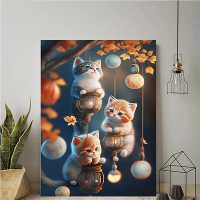 5D полная дрель DIY Алмазная вышивка милые кошки алмазная живопись животное мозаика комплект стразы фотографии