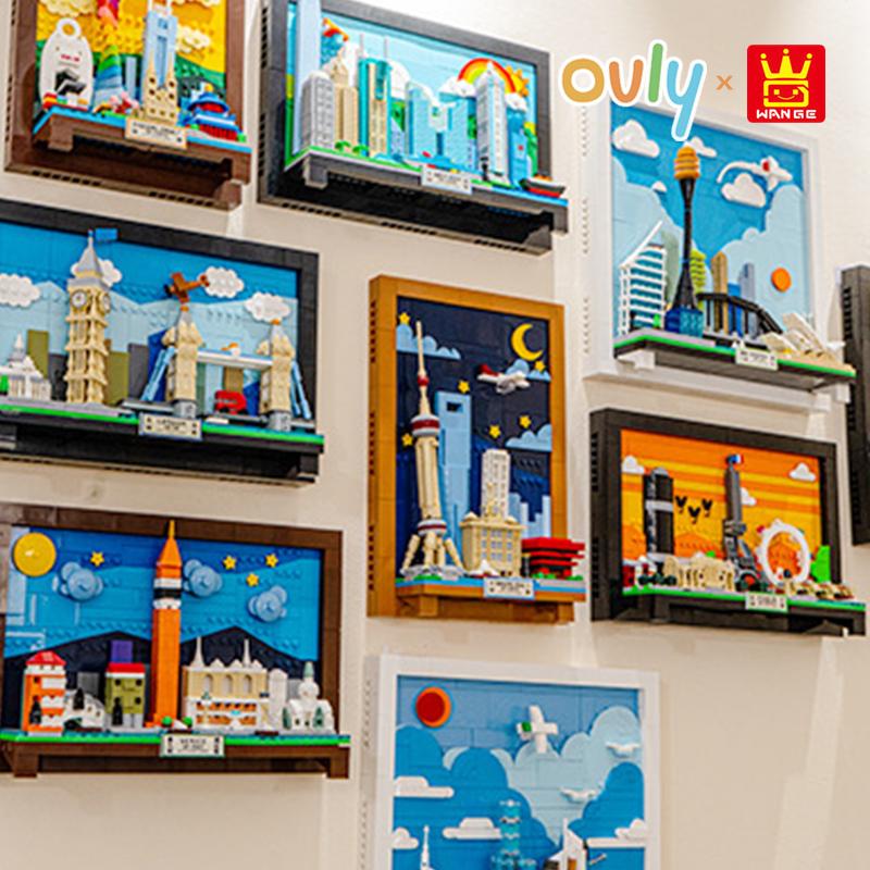 Wange Лондон Сити Соединенное Королевство Тауэрский мост Биг Бен Пазл Подвесной Арт Декор Гостиная Сборка Строительные Блоки № 4926