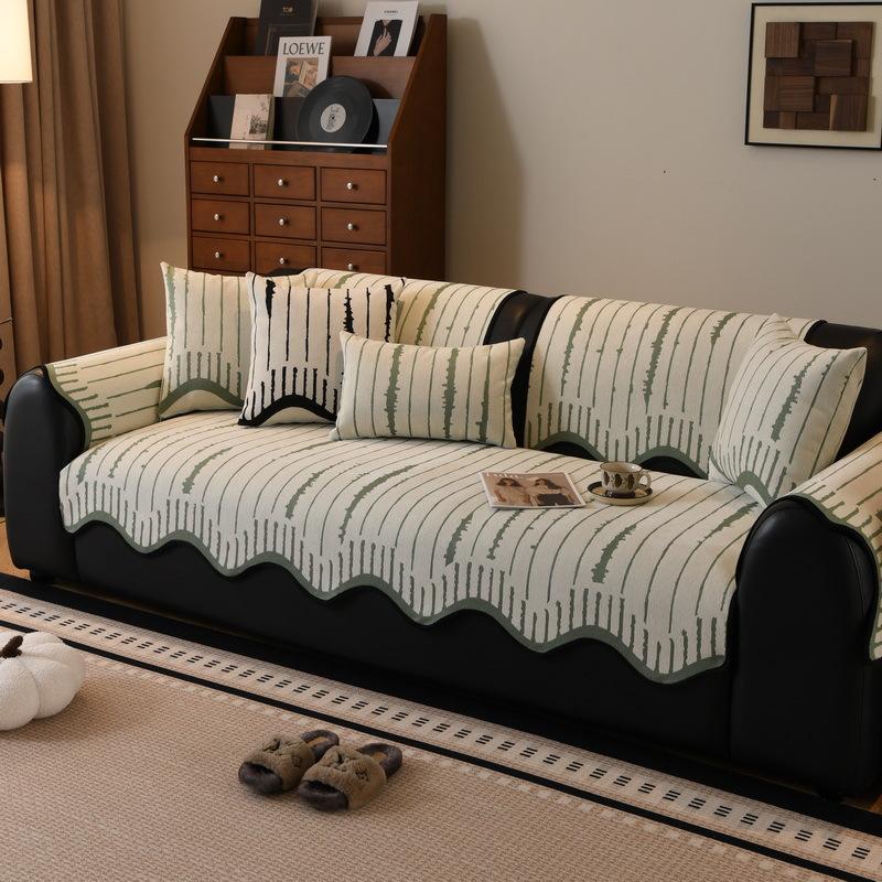 Premium Special-Shaped Sofa Cushion New Four-Season Universal Non-Slip Leather Sofa Straight Row Seat Cushion Cover Cloth Towel Cover
