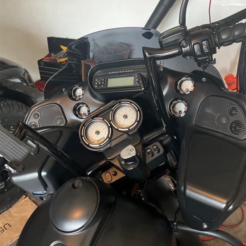 Спидометр 4 дюйма Комплект с рамкой 2 дюйма Панель приборов Для Touring Electra Glide Street Glide
