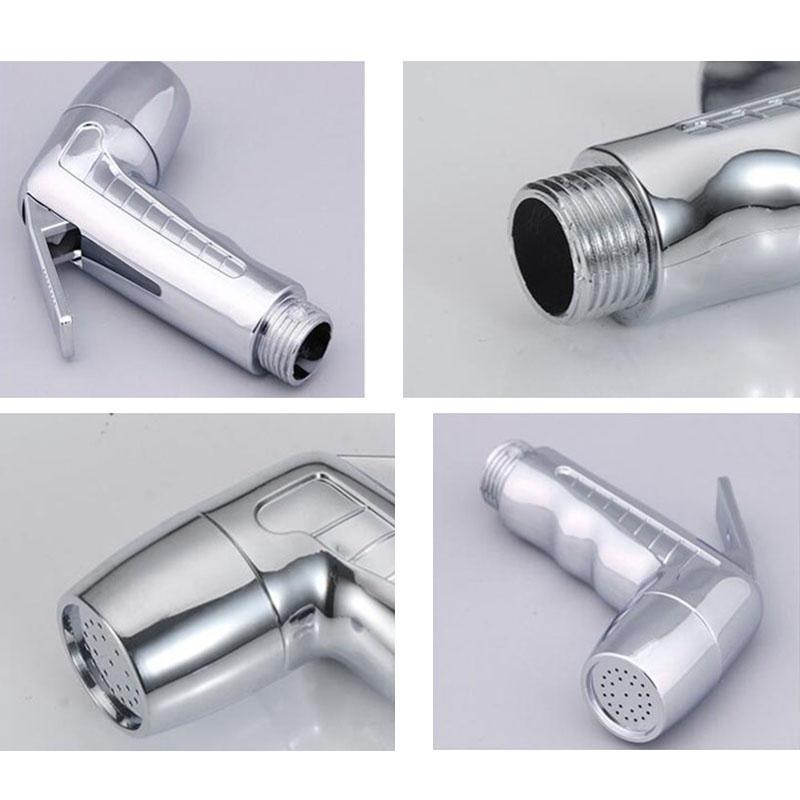 Handheld Silver Toilet Bidet Faucet Sprayer ABS Shower Head Wc Bathroom Accessories Water Spray Set Self Cleaning