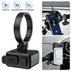 Водонепроницаемый Bluetooth-контроллер на руль мотоцикла Type-C, беспроводная громкая связь, пульт дистанционного управления, управление медиа на руле велосипеда