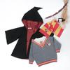 Children's British Style Wizard Cosplay Outfit: Autumn/Winter Robe, Cloak, Cape, Sweater, and Scarf.