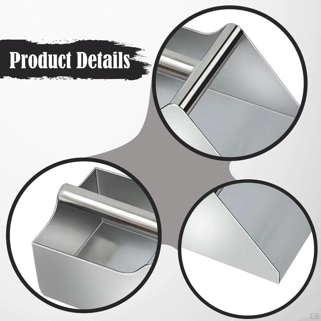 Бытовой совок для уборки пыли Многоцелевой из нержавеющей стали с ручкой Сборщик мусора Ручной