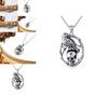 Unique Gothic Skull Necklace With Zinc Alloy Material And Crow Shape Design For Women