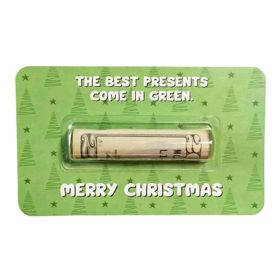 Bruh Money Holder Christmas Tree Hanging Cash Holder Card Decoration Ornament Festival Party Holiday Money Gift