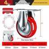 Industrial Polyurethane Caster Wheels