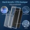 Прозрачный чехол для Samsung Galaxy S25 Ultra из ТПУ+ПК+акрила, чехол для мобильного телефона с держателем для карт