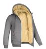 Men's Lambskin Hooded Sweatshirt Fall/Winter Solid Color Plus Velvet Thickened Jacket
