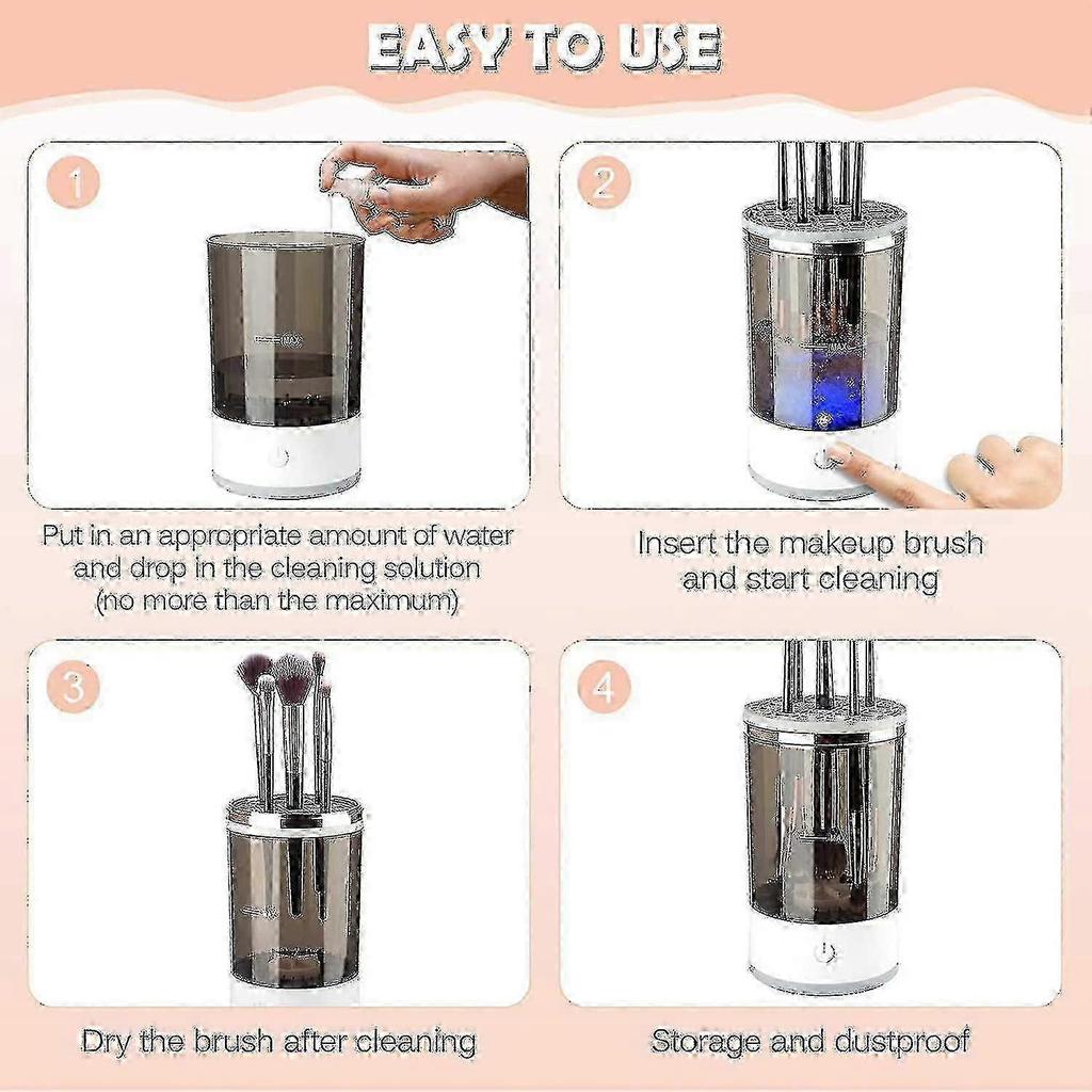 Electric Makeup Brush Cleaner, Makeup Brush Cleaner Machine, Automatic Cosmetic Brush Cleaner Makeup Brush Tools, Gift For Women Girl 2025