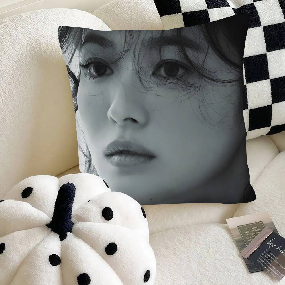 Actor Song Hyegyo Pillow Case Fashion Square Pillowcase Bedroom Sofa Room Ins Decoration Leisure