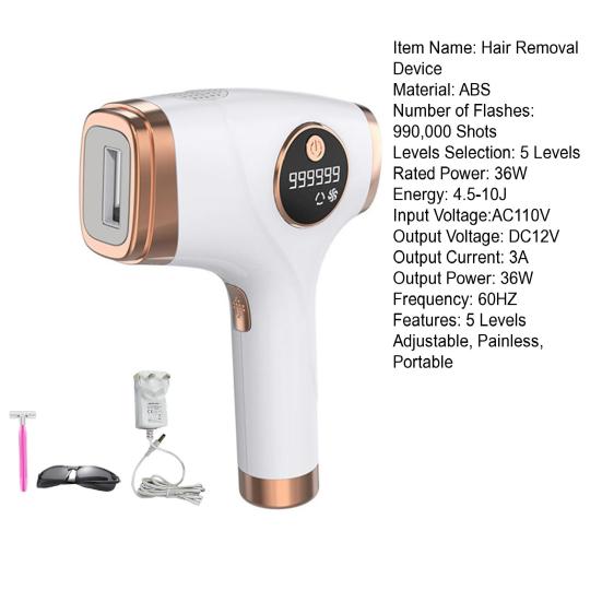 Ручной прибор для удаления волос 5 уровней регулировки Мужчины Женщины Безболезненный Постоянный Тело