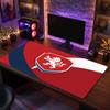 Коврик для мыши с гербом Республики Футбол, Расширенный нескользящий резиновый коврик для стола для игр, офиса, ноутбука, Подарок для фаната